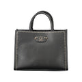Sac à main Guess Jeans en polyéthylène noir pour femmes, design élégant avec détails modernes visible sur l'image.