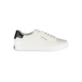 Sneakers en cuir blanc pour femmes de la marque Calvin Klein, chaussures confortables et élégantes.