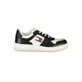 Baskettes Tommy Hilfiger Bianco en polyuréthane pour femmes, vue de côté avec détails en blanc et design moderne.