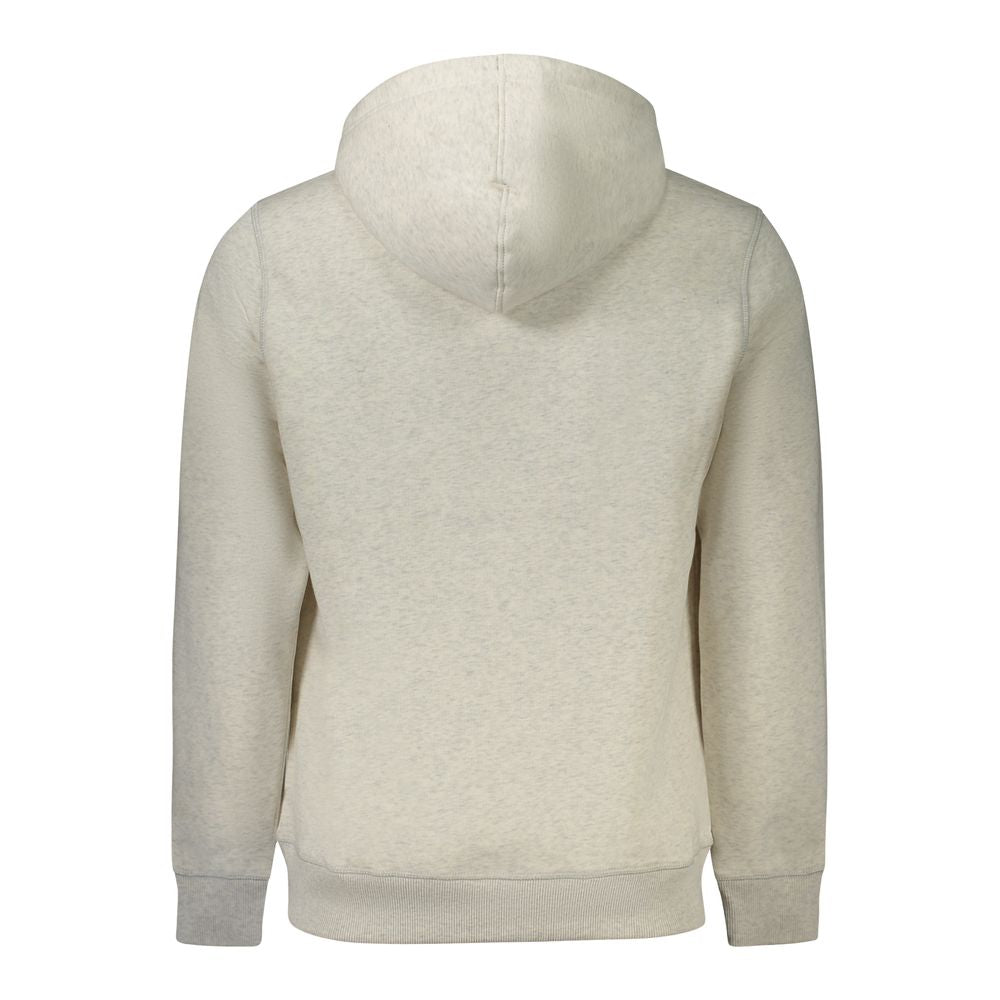 Sweat à capuche pour homme Calvin Klein Gris en coton, avec logo visible, style décontracté et confortable.