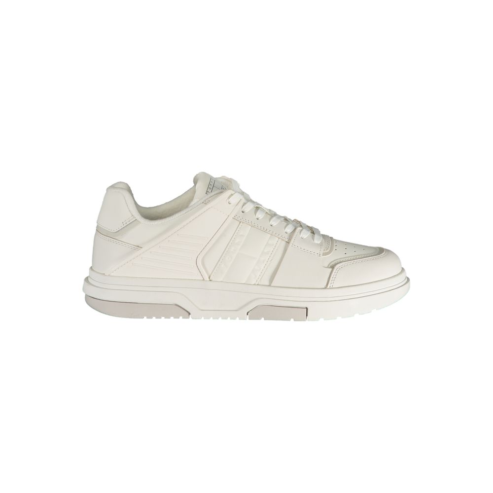 Chaussures Tommy Hilfiger Bianco en polyuréthane pour homme, sneakers blanches avec design moderne et logo distinctif.