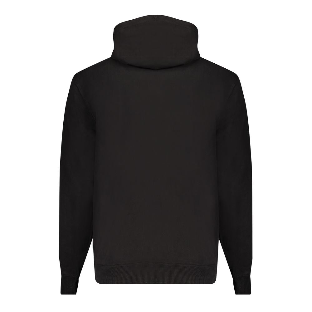 Sweatshirt homme Calvin Klein en coton noir, design simple et confortable, avec logo discret sur la poitrine.