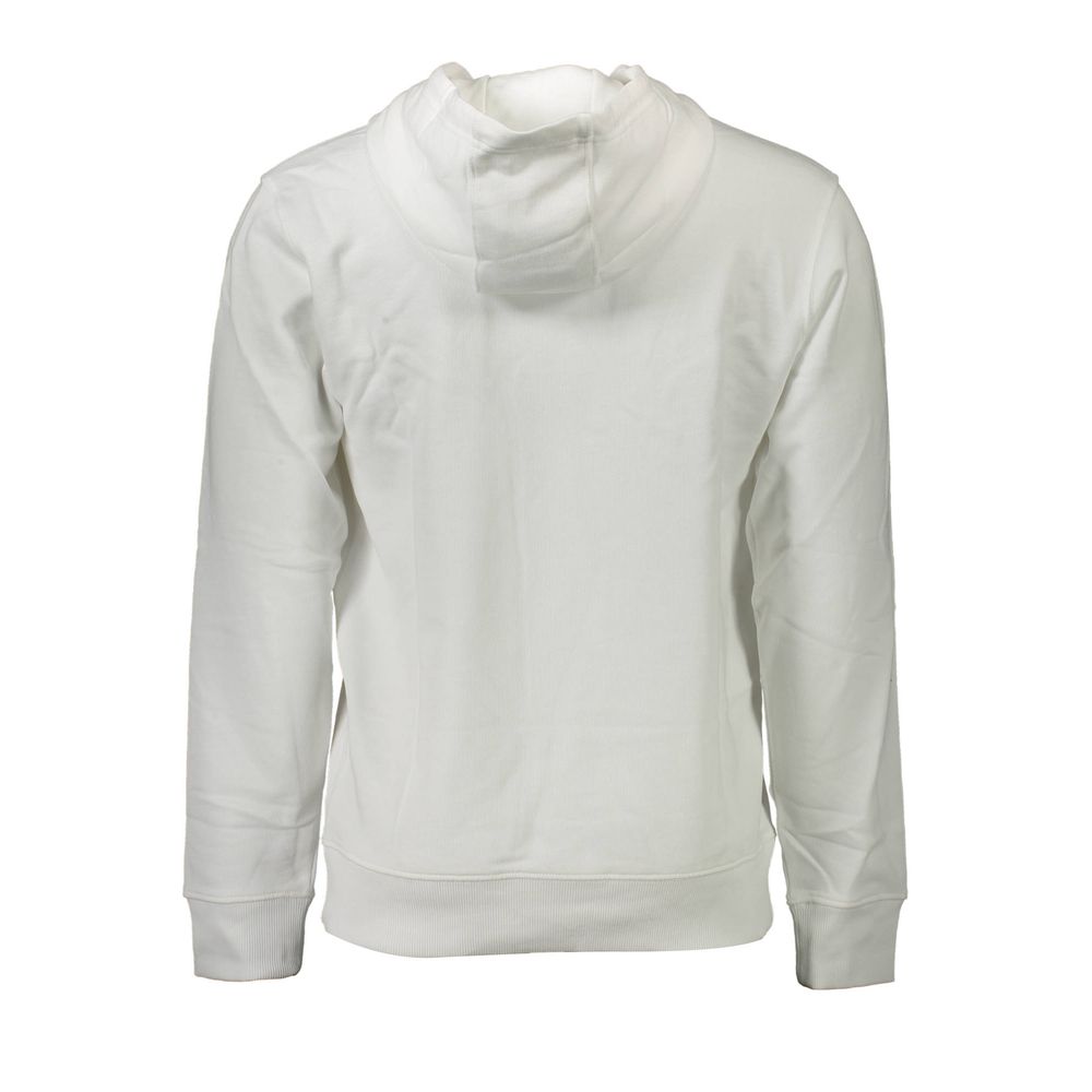 Sweat-shirt blanc en coton pour homme de Tommy Hilfiger, vue de face, avec logo discret sur la poitrine.
