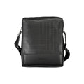 Portefeuille pour homme en cuir noir de la marque Calvin Klein, avec plusieurs compartiments visibles.