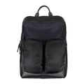 Sac à dos pour homme Tommy Hilfiger en polyuréthane bleu, avec poches et bretelles réglables.