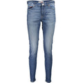 Jeans skinny en coton bleu pour femme de la marque Tommy Hilfiger, coupe ajustée et style classique.