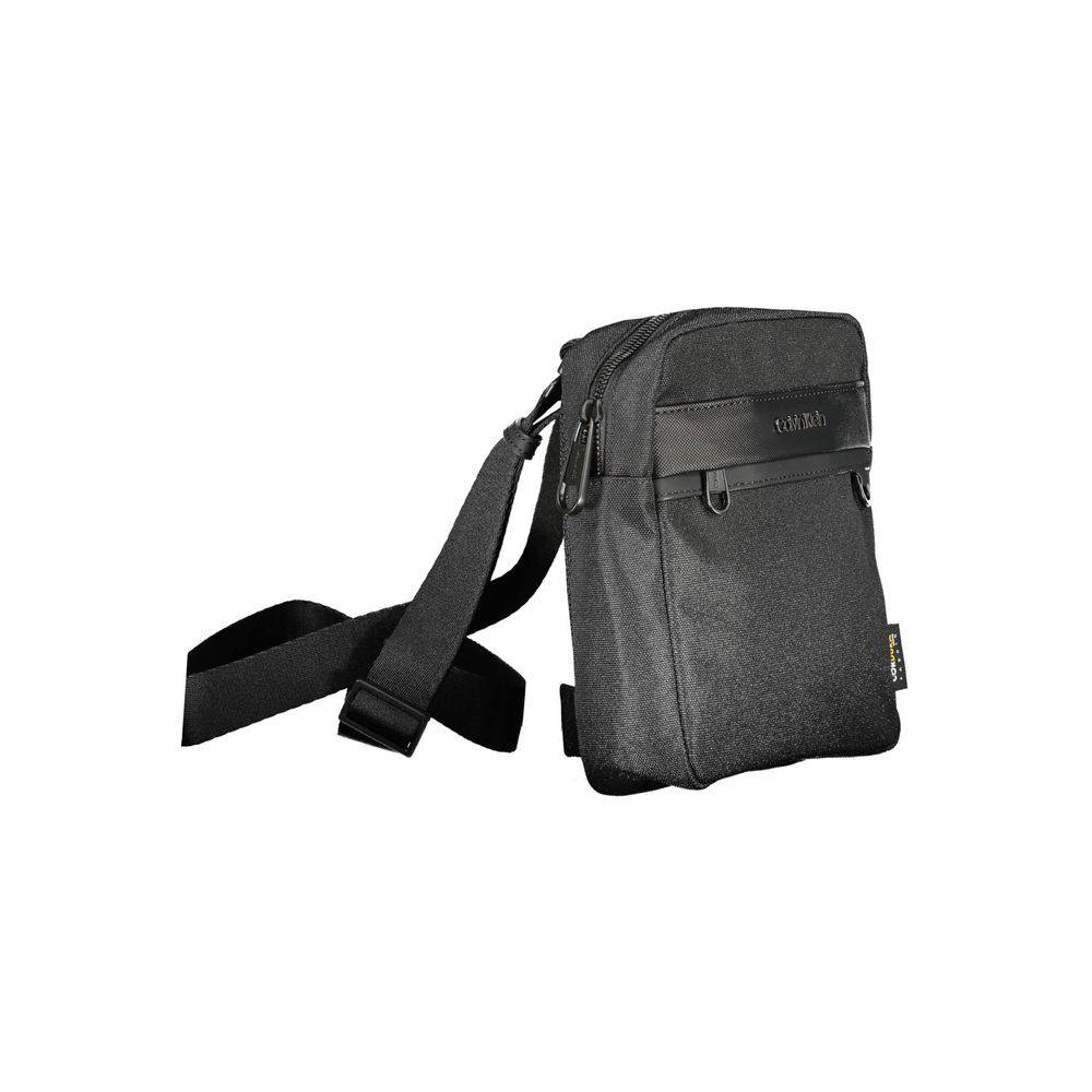 Sac à bandoulière pour homme Calvin Klein en polyester noir, avec logo discret, adapté pour un style moderne et élégant.