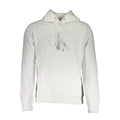 Sweat-shirt en coton blanc pour homme de la marque Calvin Klein, version classique et confortable.