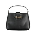 Sac à main pour femmes Tommy Hilfiger en polyuréthane noir, avec poignées élégantes et design moderne.