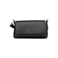 Sac à main femme Calvin Klein en polyuréthane noir, élégant et moderne, avec poignées et détails stylés.