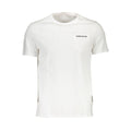 T-shirt blanc en coton pour homme de la marque Guess Jeans, coupe classique et logo brodé sur la poitrine.