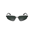 Lunettes de soleil pour femmes Calvin Klein en métal noir, avec monture élégante et design moderne.