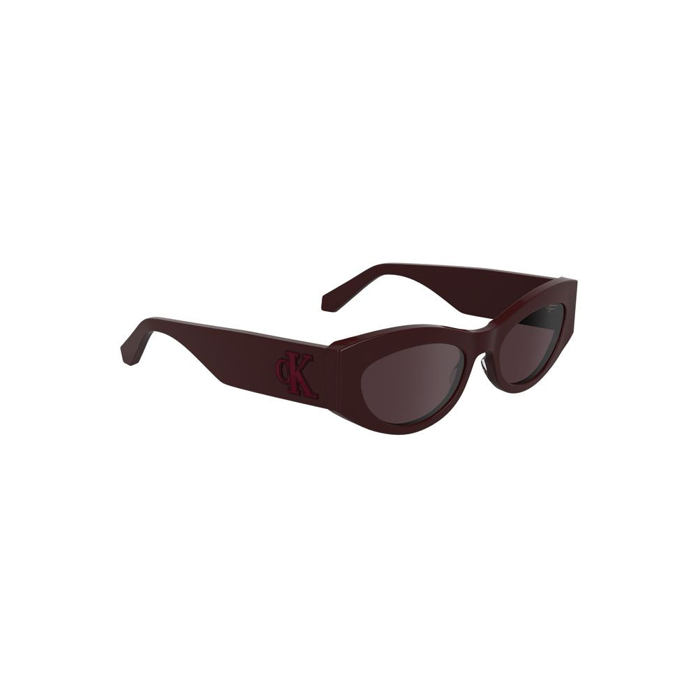 Lunettes de soleil pour femmes Calvin Klein Rosso en acétate, monture élégante de style moderne.