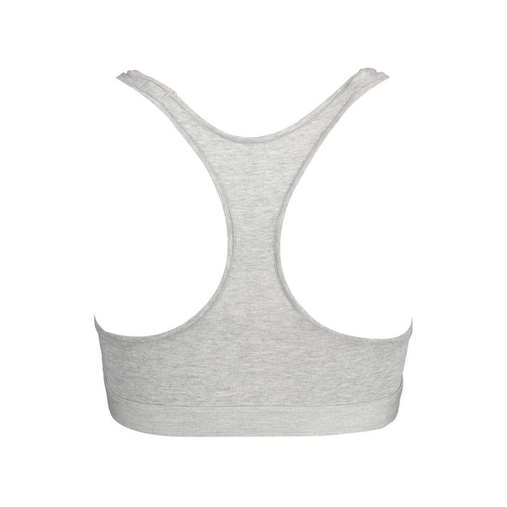 Tommy Hilfiger Grauer Damen-Sport-BH aus Baumwolle