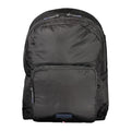 Sac à dos homme Tommy Hilfiger en polyuréthane noir, avec logo emblématique et poches pratiques.