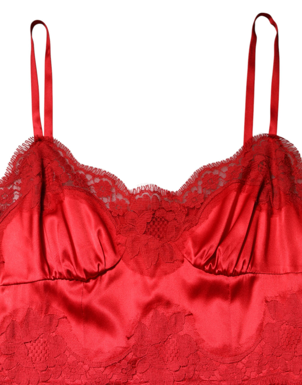 Robe longue sans manches en soie rouge de Dolce & Gabbana, robe maxi élégante pour femmes.