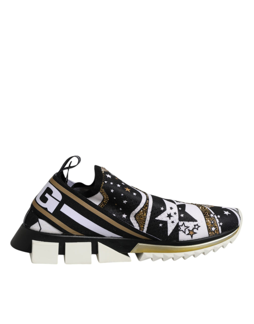 Chaussures sneakers basses Dolce & Gabbana Sorrento multicolores, style décontracté avec motifs colorés et semelle blanche.