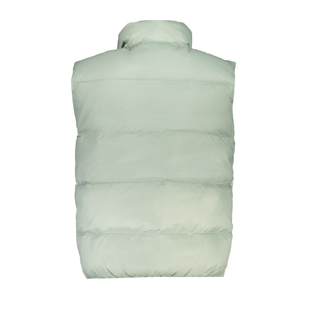 Veste homme en polyamide verte de la marque Calvin Klein, coupe moderne et design épuré, adaptée pour un style décontracté.