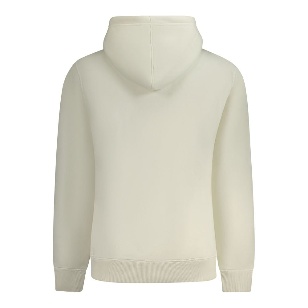 Sweat à capuche blanc pour homme de la marque Calvin Klein, en coton doux et confortable.