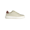 Chaussure sneaker grise Calvin Klein pour homme en polyuréthane, vue de face.