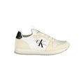 Chaussures sneakers femmes Calvin Klein en polyuréthane blanc, style moderne et confortable visible sur l'image.