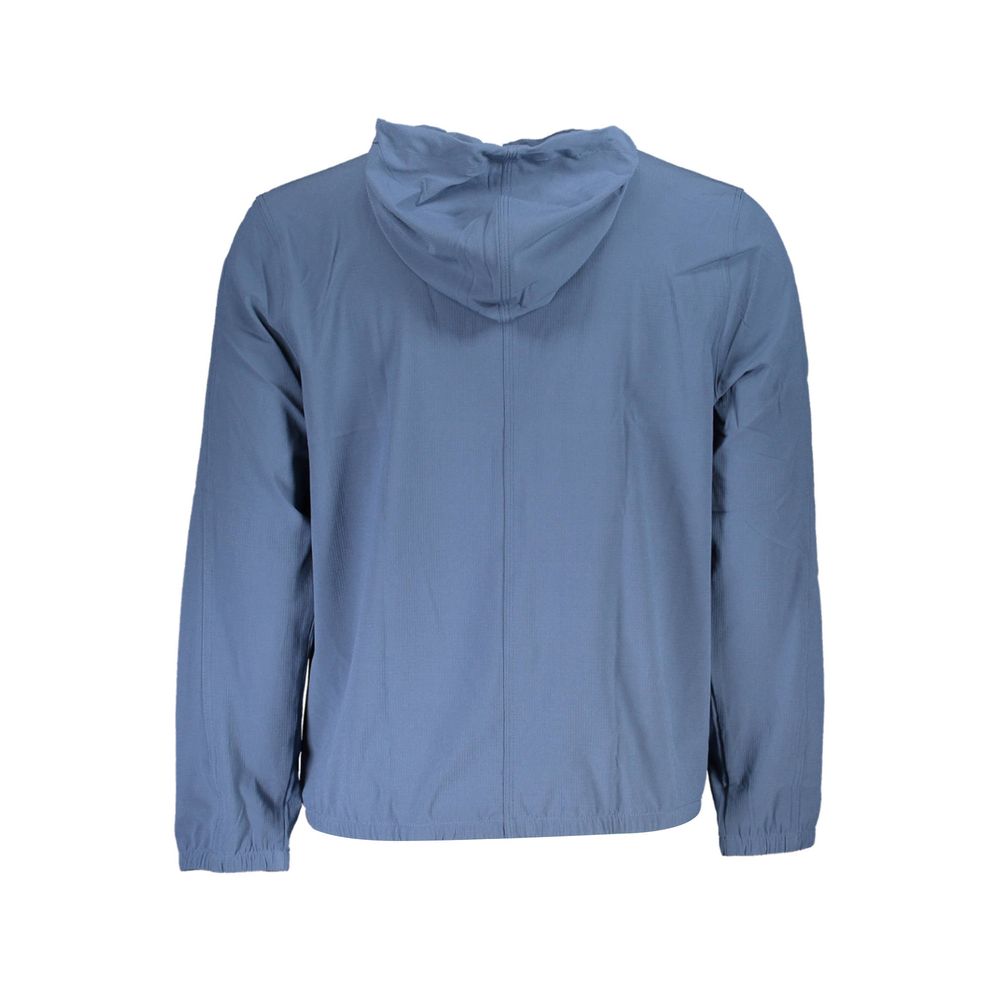 Sweat-shirt homme Calvin Klein en polyester bleu, décontracté avec logo discret, image de devant.