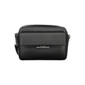 Sac à main femme Calvin Klein en polyuréthane noir, sacoche d'épaule élégante et moderne.