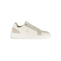 Sneaker homme en polyuréthane blanc de Calvin Klein, chaussure de sport élégante avec semelle blanche et design moderne.