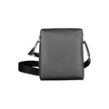 Sac à bandoulière pour homme Calvin Klein en polyuréthane noir, design élégant et moderne avec logo visible.