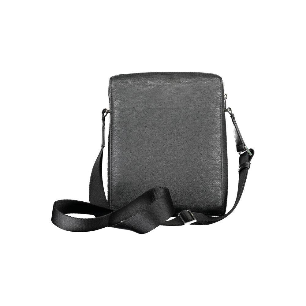 Sac à bandoulière homme Calvin Klein en polyuréthane noir, élégant et moderne.