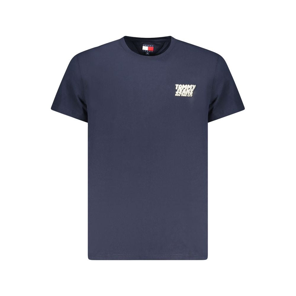 Tommy Hilfiger blaues Baumwoll-T-Shirt für Herren