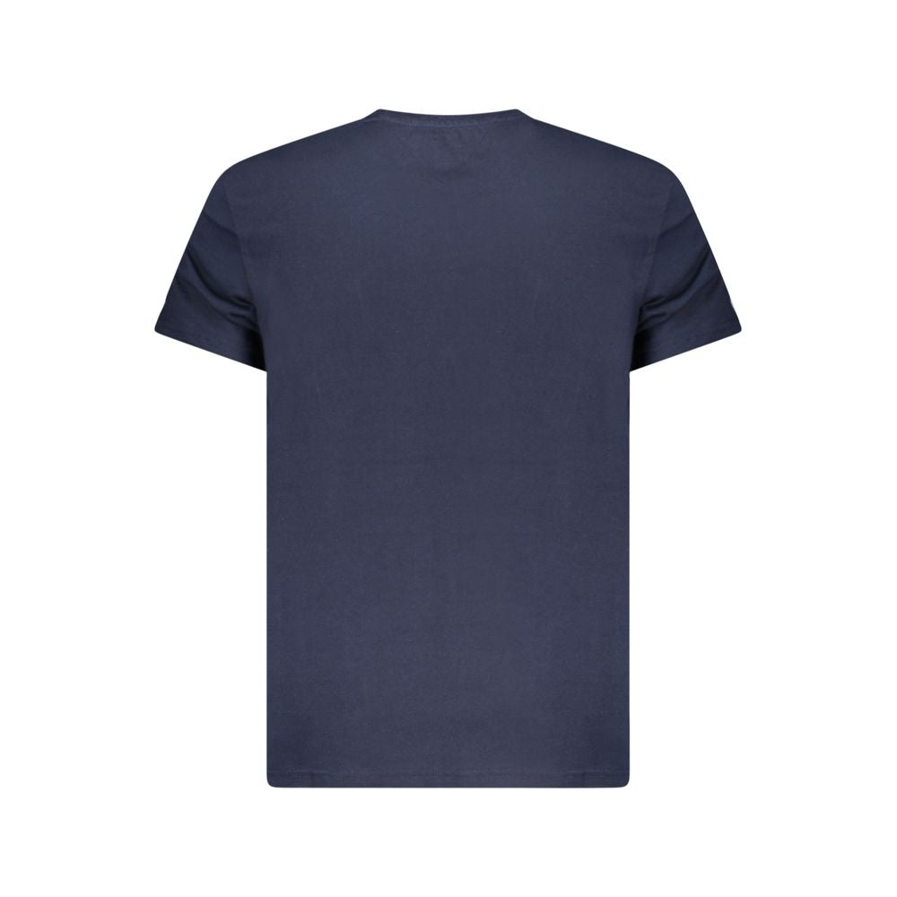 Tommy Hilfiger blaues Baumwoll-T-Shirt für Herren