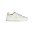 Chaussures de sport blanches pour hommes Calvin Klein en polyuréthane, sneakers élégants et modernes.
