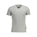 Guess Jeans Herren T-Shirt aus Bio-Baumwolle Grau