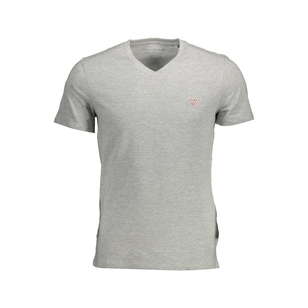 Guess Jeans Herren T-Shirt aus Bio-Baumwolle Grau