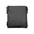 Sac à épaule noir élégant de Calvin Klein avec détails contrastés, élégant et sophistiqué pour femmes.