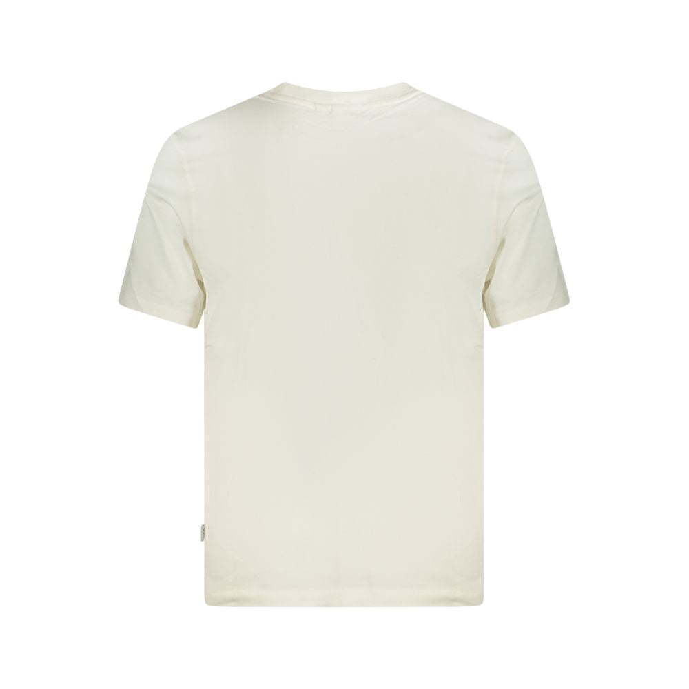T-shirt blanc en coton pour homme de la marque Pepe Jeans, vue de face avec col rond et manches courtes.