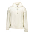 Sweat-shirt homme Calvin Klein en coton blanc, décontracté avec logo discret, vue de face.