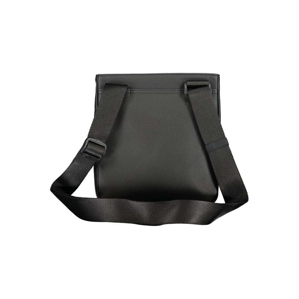 Sac à épaules Tommy Hilfiger en polyuréthane noir pour homme, avec bandoulière et détails modernes.