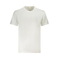 T-shirt blanc pour homme de la marque Calvin Klein en coton, vue de face.