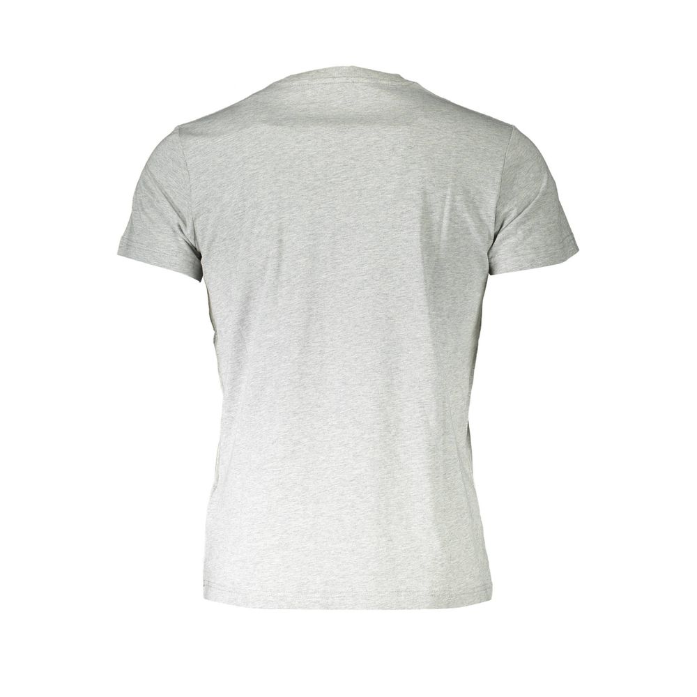 T-shirt homme Diesel Grigio en coton, style décontracté avec logo Diesel sur la poitrine, coupe classique et confortable.