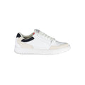 Sneakers blanches en polyéthylène pour homme de Tommy Hilfiger, vue de face avec semelle blanche et design épuré.