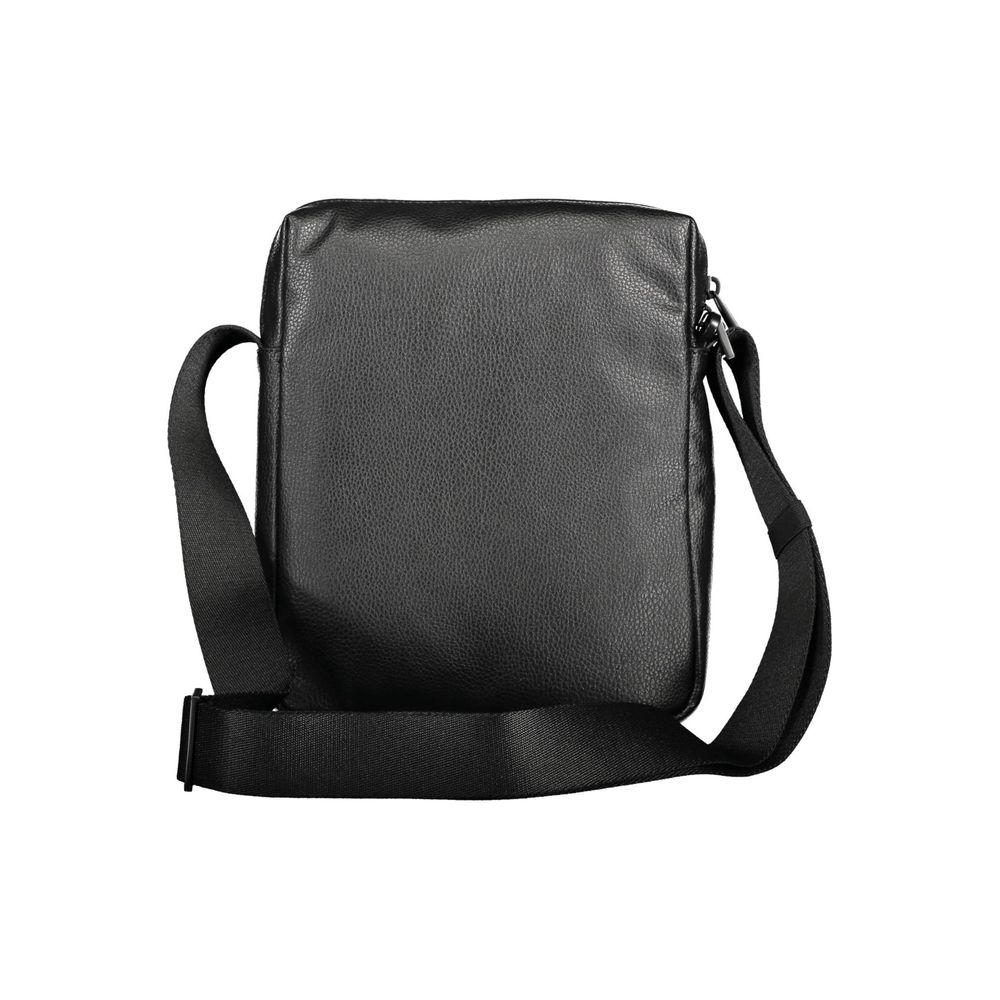 Sac à bandoulière pour homme Calvin Klein en polyester noir, avec détails modernes et design épuré.