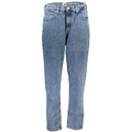 Jeans pour femmes en coton bleu de la marque Tommy Hilfiger, coupe classique et détails modernes visibles sur l'image.
