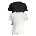 Sous-vêtement Tommy Hilfiger en coton noir pour homme, t-shirt confortable et simple, visible avec col rond et logo discret.