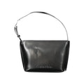 Sac à épaule noir en polyester pour femmes de Calvin Klein, avec détails élégants et logo visible.