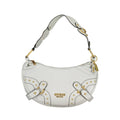 Sac à bandoulière Guess Jeans gris en polyuréthane pour femmes, élégant et moderne, avec détails texturés.