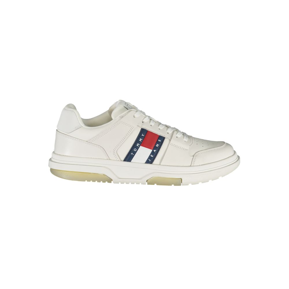 Chaussures Tommy Hilfiger Bianco en polyuréthane pour homme, baskets blanches élégantes avec design moderne.