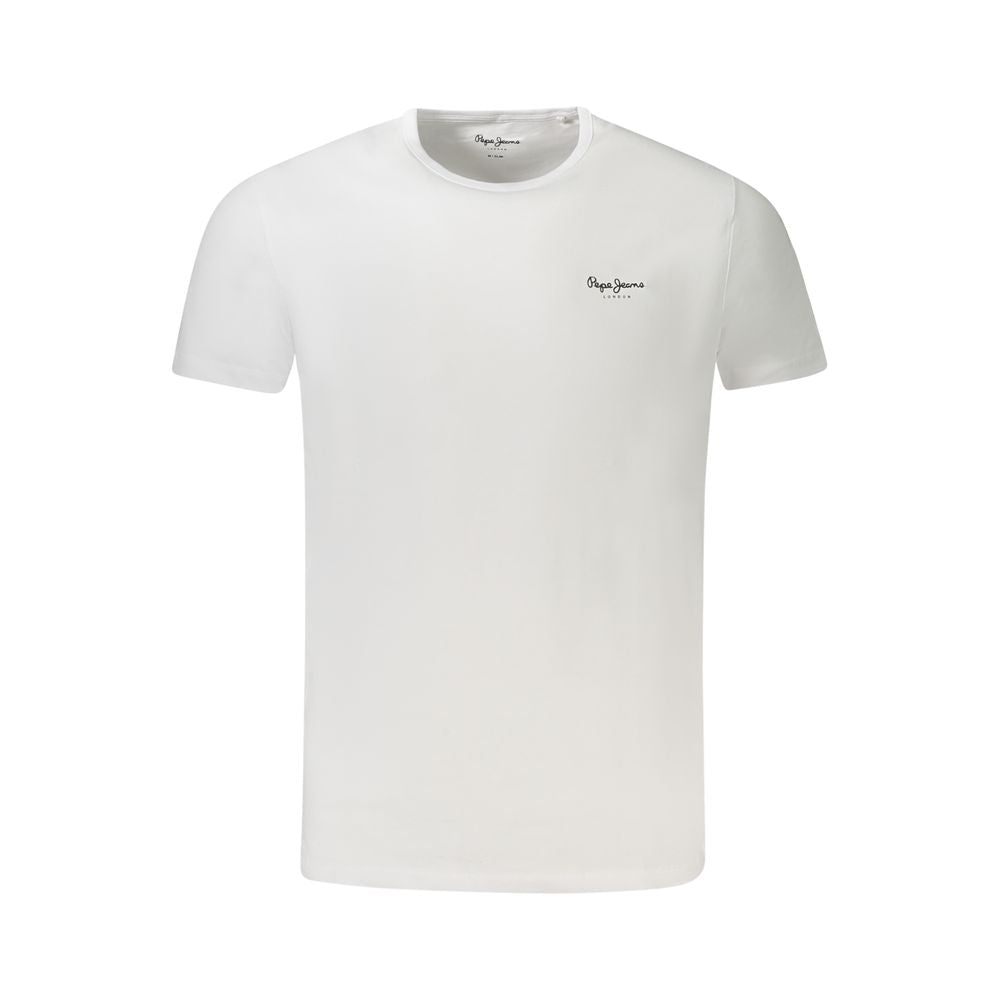 Pepe Jeans Bianco Baumwoll-Herren-T-Shirt