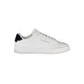 Sneakers pour homme Tommy Hilfiger Bianco en polyuréthane, style décontracté avec semelle blanche et design moderne.